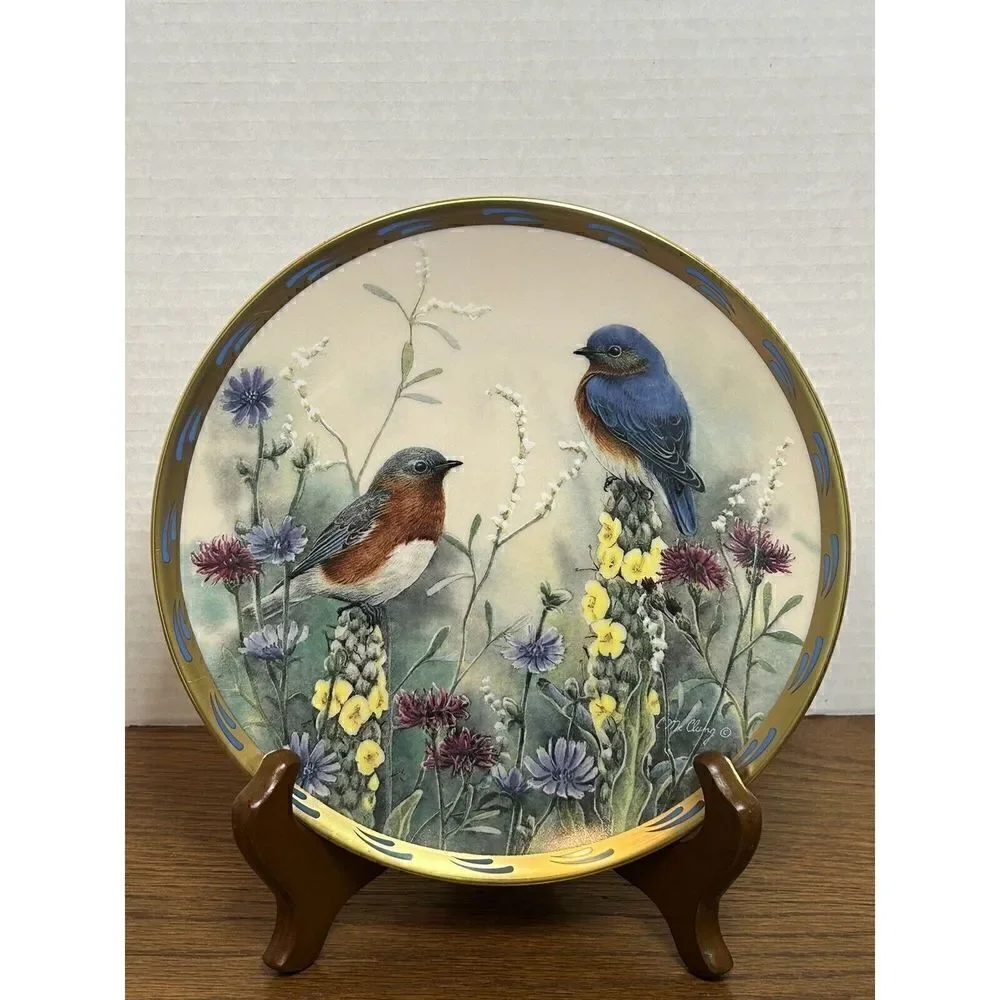 Set of 7 Lenox by Catherine McClung Nature's Collage Bird Plates 8”